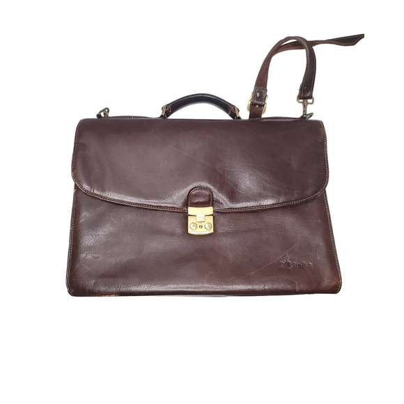 Trelke 100% Genuine Leather Briefcase with a shoulder strap - Picture 6 of 9